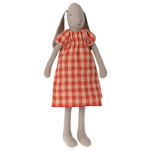 Conejita Talla 3 Vestido Cuadros Rojo
