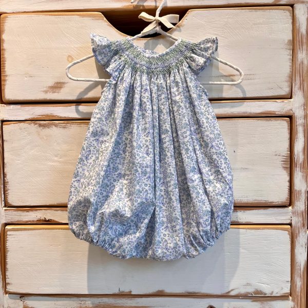 Ranita Nido Smock Florecitas Azul